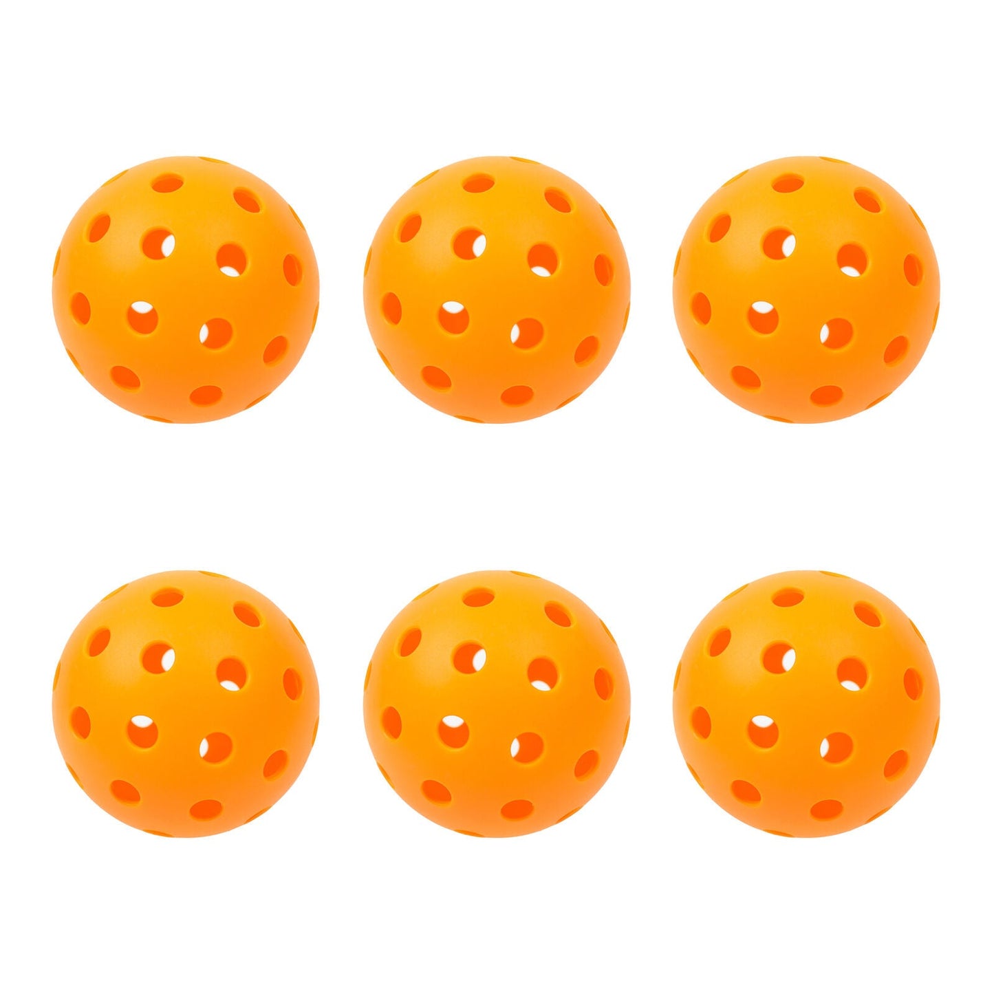Precision Aerodynamic 40 Hole Design Pickleball Ball - 6 pack