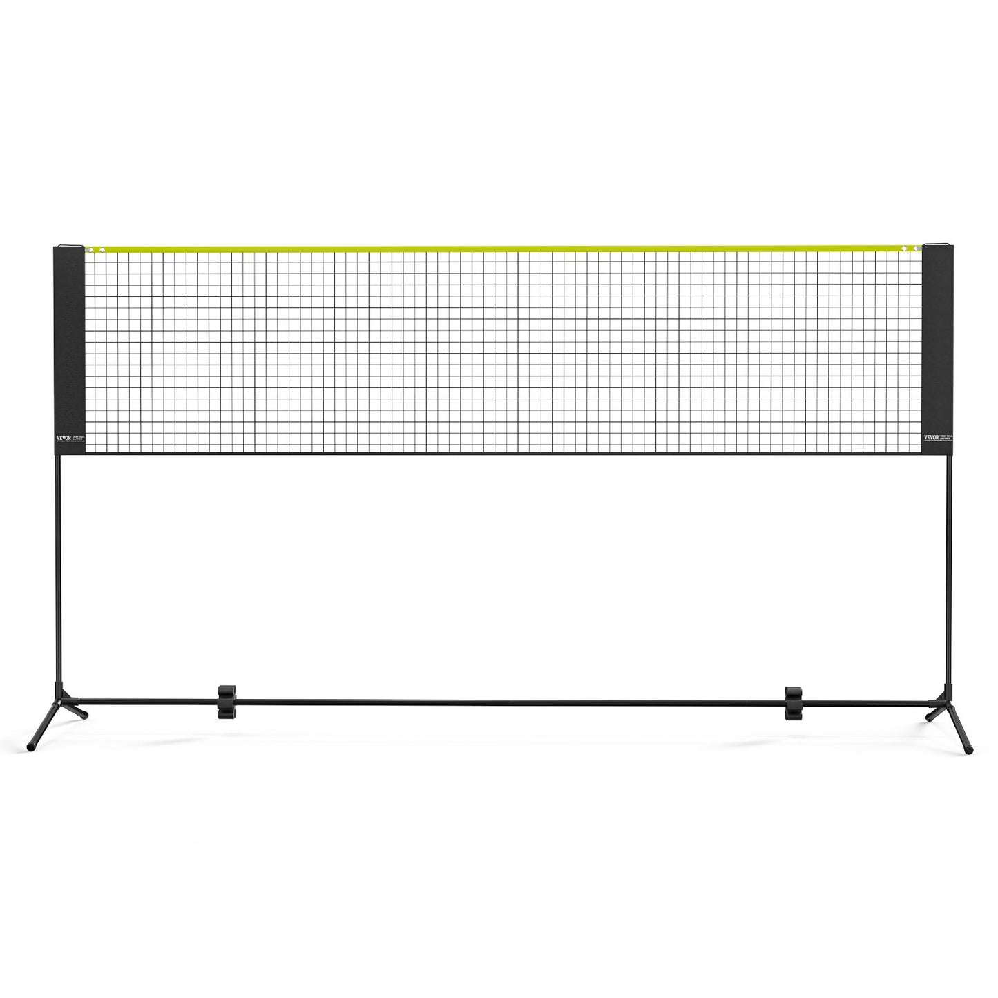 VEVOR Badminton Net, Height Adjustable Volleyball Net, 10ft Wide Foldable Pickleball Net, Portable Easy Setup Tennis Net Set with Poles, Stand and Carry Bag, for Kids Backyard Game Indoor Outdoor Use