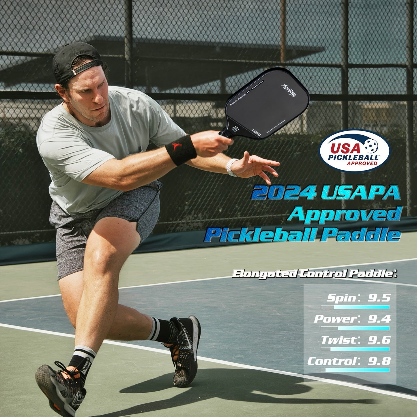 NNETM Carbon Fiber Pickleball Paddle