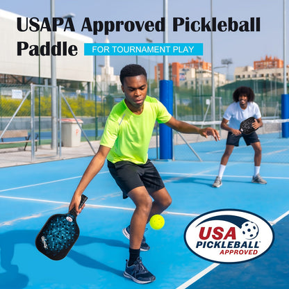 NNETM Pickleball Paddle Set 4-Pack Fiberglass Beginners