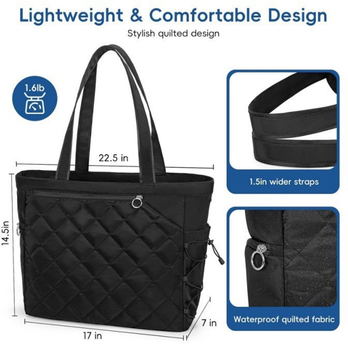 Backpack - Tennis Bag - Handbag - Sports Bag - Waterproof Racket Bag - Suitable for multiple rackets with shoe compartment - Blue