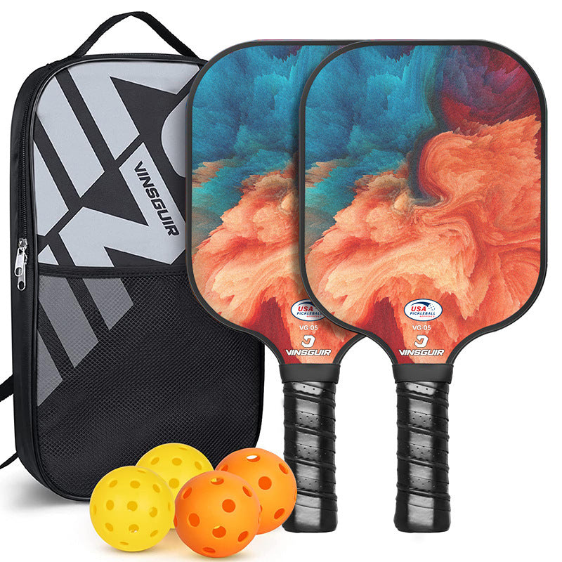 NNEDSZ Vintage Fiberglass Pickleball Paddle Set - Vibrant Design for Enhanced Gameplay