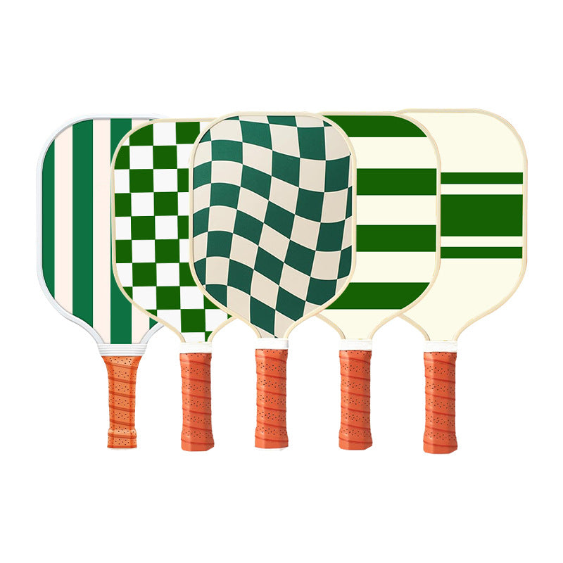 Style 4 White And Green T700 Carbon Fiber & Fiberglass Pickleball Paddle - Lightweight 220g with Anti-Slip TPU Grip for Training & Competition