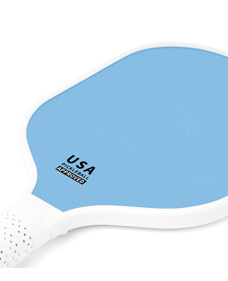 Orange Fiberglass Pickleball Paddle - Lightweight 215g with Anti-Slip TPU Grip for Outdoor Sports