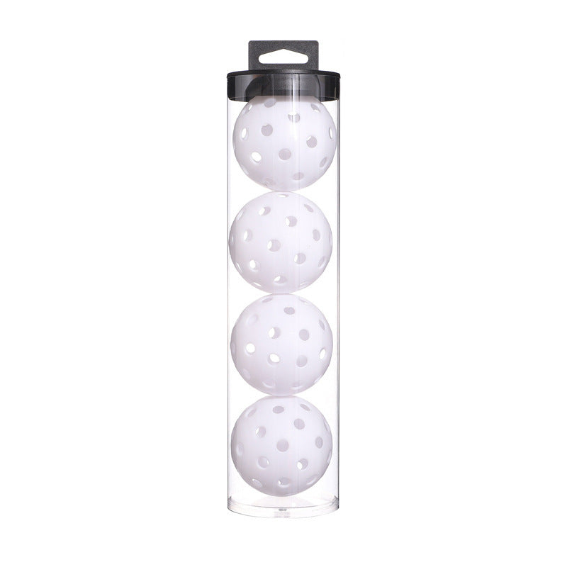 2 Tubes White Outdoor Pickleball Balls 4-Pack - Durable 40-Hole Design with Carry Tube(8 balls in total)