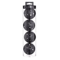2 Tubes Black Outdoor Pickleball Balls 4-Pack - Durable 40-Hole Design with Carry Tube(8 balls in total)