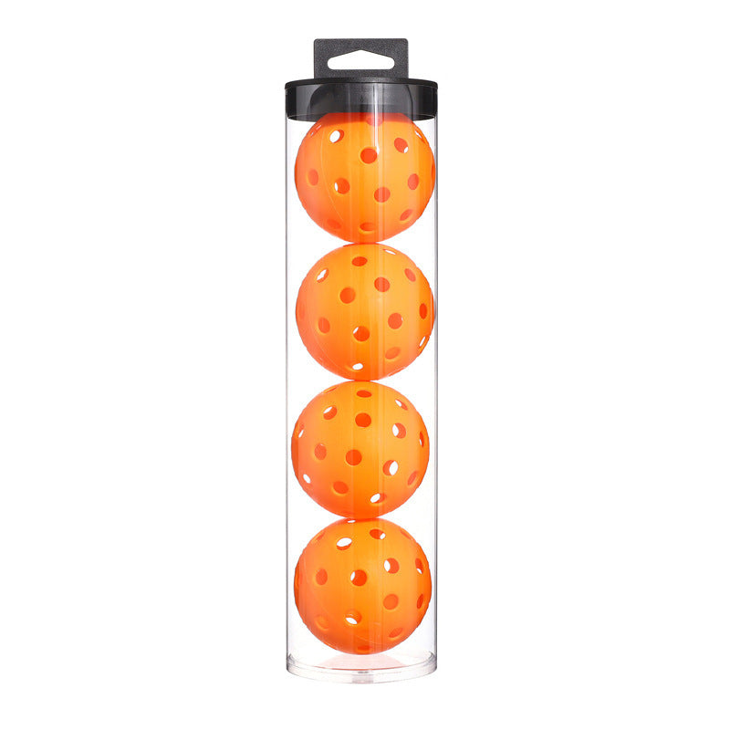 2 Tubes Orange Outdoor Pickleball Balls 4-Pack - Durable 40-Hole Design with Carry Tube(8 balls in total)