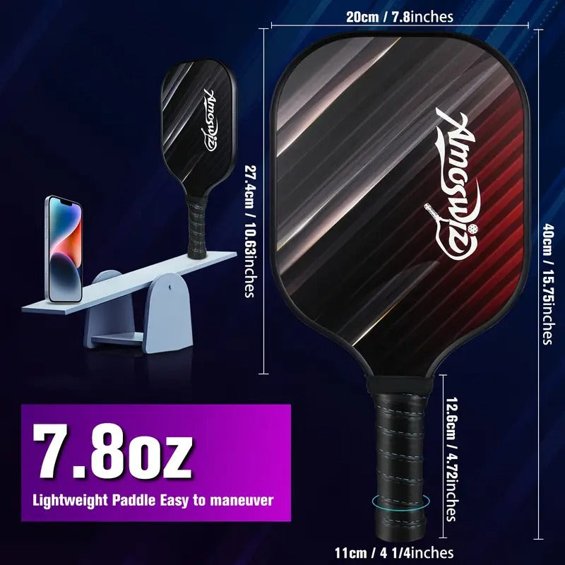 Pickleball Paddle Set with Balls & Bag (4pcs)